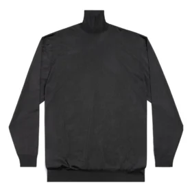 Pulover cu guler înalt oversized Bb „Negru” 768862T62241000