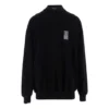 Pulover cu guler rotund Barcode „Black” 652981TKVE61070