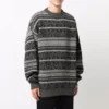 Pulover cu guler rotund Fair Isle „Grey” 675280T16121240