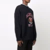 Pulover cu guler rotund și logo „College”, fondat în 1917, „Negru” 675267T32171000