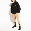 Pulover cu guler rotund și logo Sporty B Crest „Negru” 671125TLV60-1000