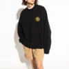 Pulover cu guler rotund și logo Sporty B Crest „Negru” 671125TLV60-1000