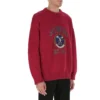 Pulover cu guler rotund și logo universitar „Red”, fondat în 1917, 675267T32176164