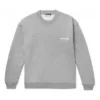 Pulover cu guler rotund pentru bărbați Balenciaga cu model alfabetic Micro Mark, gri 556147TBV141300