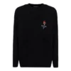 Pulover cu guler rotund pentru Jocurile Olimpice de la Paris „Negru” 621032T41041070