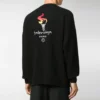 Pulover cu guler rotund pentru Jocurile Olimpice de la Paris „Negru” 621032T41041070