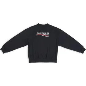 Pulover cu guler rotund pentru Political Campaign „Black” 697869TKVI91070