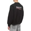 Pulover cu guler rotund pentru Political Campaign „Black” 697869TKVI91070