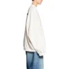 Pulover cu guler rotund Strike 1917 Oversized „Alb” 699242TMVH29800