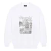 Pulover cu imprimeu Venezia „White” 652981TKV899094
