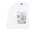 Pulover cu imprimeu Venezia „White” 652981TKV899094