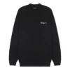 Pulover cu logo brodat, croială medie „Negru” 652981TKV871070