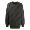 Pulover cu logo din tricot intarsiat „Grey” 625970T31781262