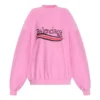 Pulover cu logo FW23 „Roz” 720462TNVE81715