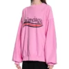 Pulover cu logo FW23 „Roz” 720462TNVE81715