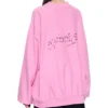 Pulover cu logo FW23 „Roz” 720462TNVE81715