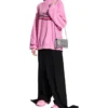 Pulover cu logo FW23 „Roz” 720462TNVE81715