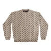 Pulover cu logo mini pe toată suprafața „Beige” 736247T32339977