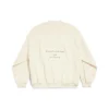 Pulover cu logo SS24 și partitură „Beige” 699212TMVO69069