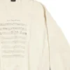 Pulover cu logo SS24 și partitură „Beige” 699212TMVO69069