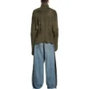 Pulover din șosete reciclate „Dark Green” 768686T71932525