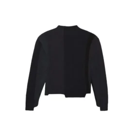 Pulover din tricot asimetric restructurat „Negru” 657334T32011271 Pulover din tricot asimetric restructurat „Negru” 657334T32011271