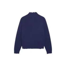 Pulover din tricot de lână cu guler înalt Double B „Albastru” 682010T16274011 Pulover din tricot de lână cu guler înalt Double B „Albastru” 682010T16274011