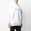 Pulover oversize pentru bărbați cu logo Balenciaga, alb 570811TIV559040