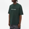 Pulover pentru bărbați Balenciaga cu imprimeu „Alphabet”, guler rotund și mâneci scurte, verde 612966TIV543011