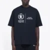 Pulover pentru bărbați Balenciaga x WFP, prima generație, cu imprimeu crossover, logo, guler rotund și mâneci scurte, negru 612966THV841000