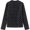 Pulover scurt cu imprimeu integral „Negru” 730402TNVQ91073