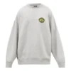 Pulover sport cu guler rotund și logo B Crest „Grey” 671125TLV601300