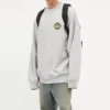 Pulover sport cu guler rotund și logo B Crest „Grey” 671125TLV601300