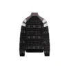 Pulover sportiv B cu jumătate de fermoar, din tricot jacquard „Track Grey” 675289T16171240
