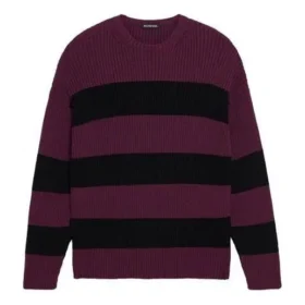 Pulover tricotat Border BB „Purple Black” 608760T31621087