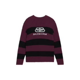 Pulover tricotat Border BB „Purple Black” 608760T31621087