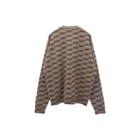 Pulover tricotat cu guler rotund BB Allover „Beige” 733859T32539378