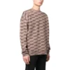 Pulover tricotat cu guler rotund BB Allover „Beige” 733859T32539378
