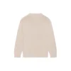 Pulover tricotat cu guler rotund și logo BB Laurel Crown „Beige” 664369T32119028