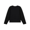 Pulover tricotat cu guler rotund „Negru multicolor” 646491T15952771