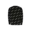 Pulover tricotat cu logo script pe toată suprafața „Negru” 646493T41121070