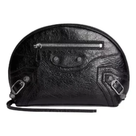 Pungă cosmetică mică Le Cagole „Negru” 7636121VG9Y1000