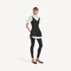 Rochie-cămașă hibridă pentru femei, de culoare neagră