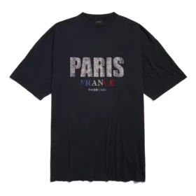 Rochie-tricou Paris Strass „Negru” 777750TRVL71000