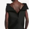 Rochie vareuse pentru femei, de culoare neagră