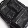 Rucsac pentru bărbați, cu design foarte încărcat, de culoare neagră
