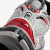 Runner de alergare pentru bărbați cu efect de gradient în culorile gri/roșu/negru