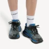 Runner de alergare pentru bărbați din plasă cu efect de gradient, în culorile negru/albastru/gri
