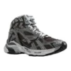 Runner Sneakerși cu talpă înaltă „Țesătură din nailon gri cu aspect de piele de căprioară” 695764W3RH31891