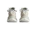 Runner Sneakerși „Țesătură de nailon bej cu aspect de piele de căprioară” 772767W3RNY9797